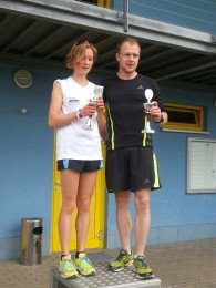 Hofmann und Rosenbaum, die Sieger der 7 Kilometer- Strecke