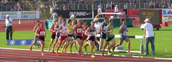 3.000m Hindernis-Finale mit Rico Schwarz (929) und Marcus Schöfisch (928) vom ASV Erfurt