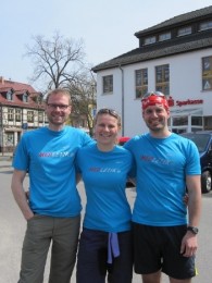 Erfolgreiches Laufteam am Sonntag: Nicky, Daniela und Wolfgang 