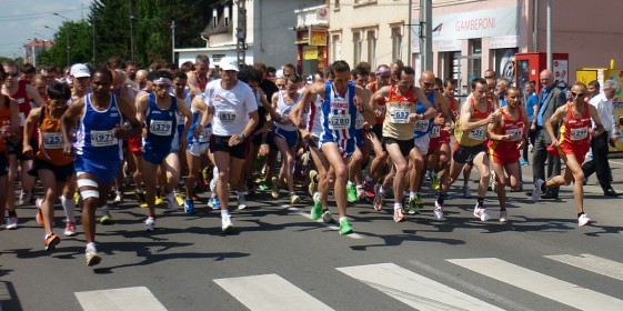An den Straßenlaufwettbewerben, hier der Start 10 km, nahmen keine Thüringer Senioren teil