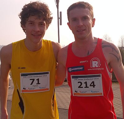 Sieger Fabian Gering (l.) und Christian Seiler (Foto: Laufservice Jena)