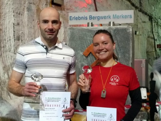 Marcus Baldauf und Chistina Pahn - die Sieger des Marathons