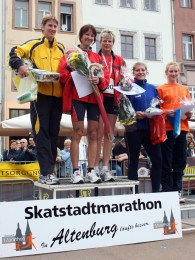 Siegerehrung 11 Kilometer Frauen